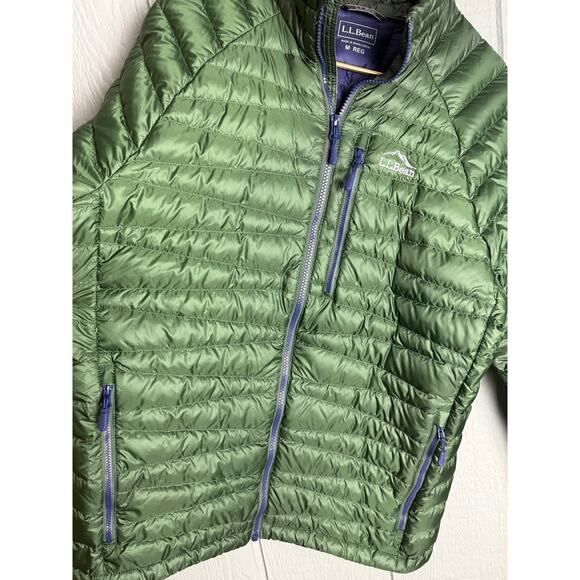 L.L. Bean Men's Ultralight 850 Down Jacket – DownTek – Green – Size M Regular - Picture 5 of 10